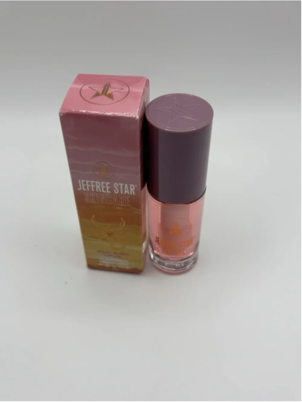 Jeffree Star Pink Aura Lip Oil 0.17 oz 5g Raspberry Flavored New in Box